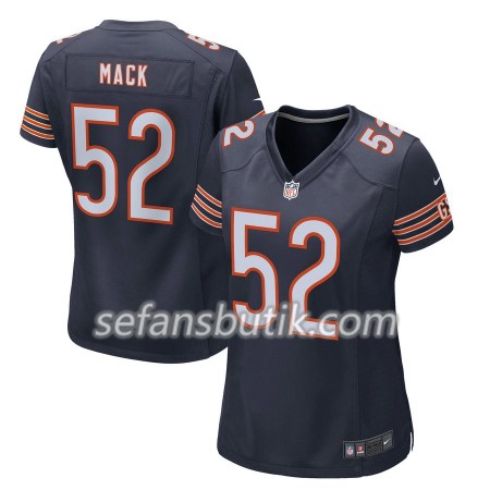 Chicago Bears Tröjor Khalil Mack 52 Nike Navy - Dame Chicago Bears Tröjor Khalil Mack 52 Nike Navy - Dame